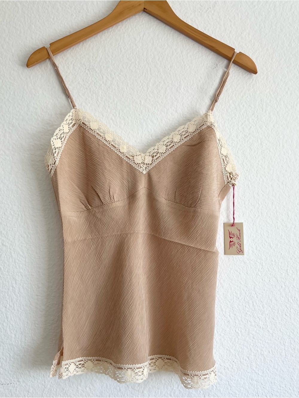 Gold Hawk Sand Silk Camisole